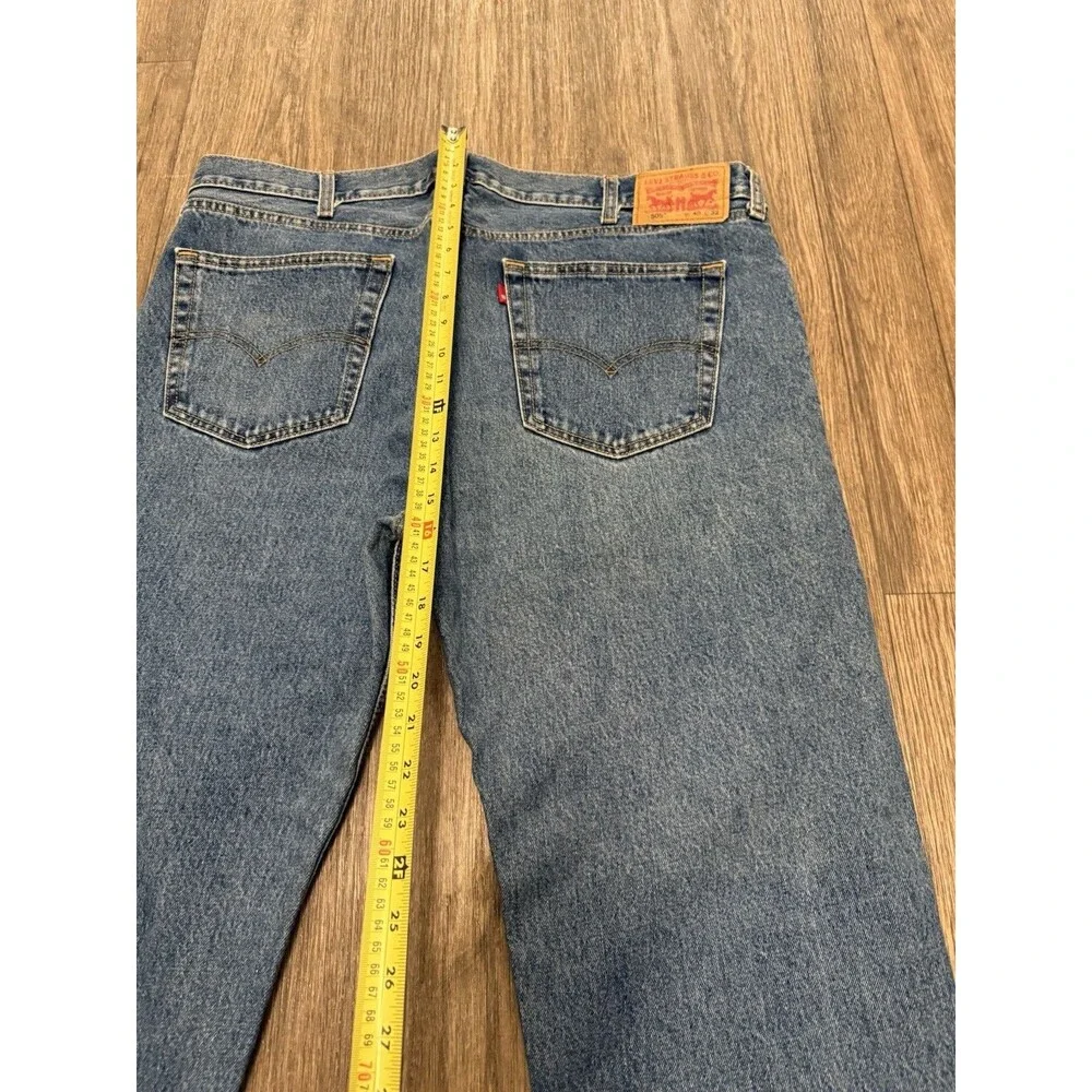 Levi's Men's 505 Mid‎ Rise Regular Fit Straight Leg Full Fit Jeans 40
